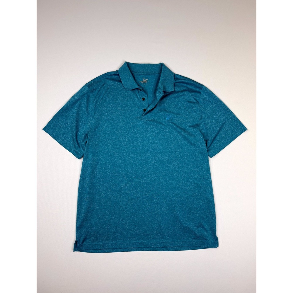 Beverly Hills Polo Club Polo Shirt Mens Medium Heather Teal Embroidered Logo